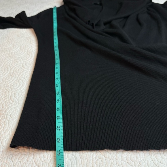 Theory Classic Black Knit Cardigan Cotton & Cashmere blend - Picture 9 of 10